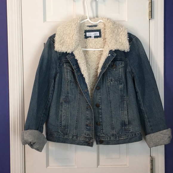 fleece jean jacket